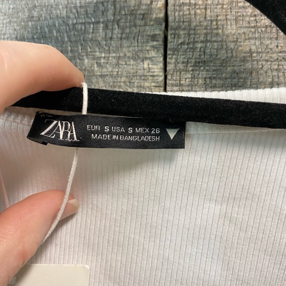 NWOT ZARA Ribbed White Arm Warmers Shrug Trafaluc Collection SIZE SMALL - Picture 5 of 10